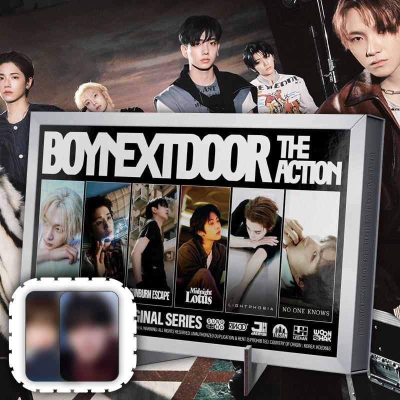 BOYNEXTDOOR アルバム THE ACTION フレーム+特典2枚 THE ACTION ボネクド ミニ5集 楽曲グッズ