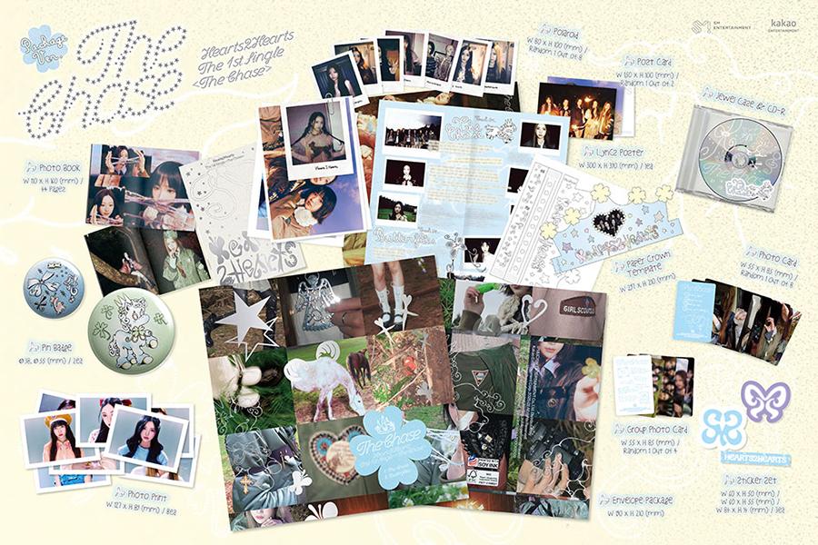 새상품 Hearts2Hearts - 싱글1집 [The Chase] (Package Ver.)