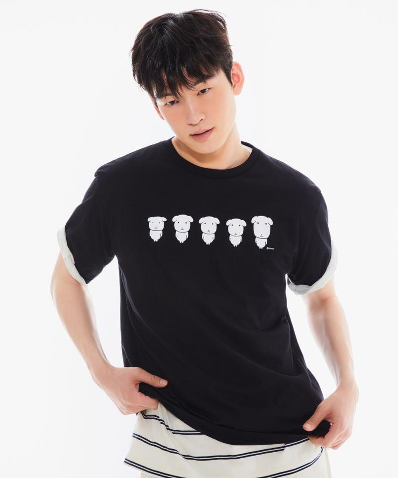 SPAO 가나디 반팔 티셔츠블랙 SPRLG25U09  [19]BLACK  M[095]