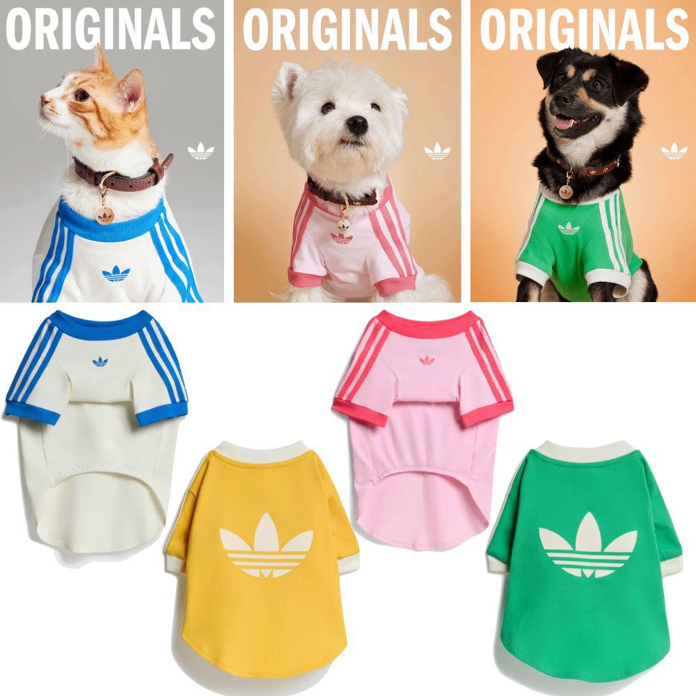 アディダス 犬服 猫服 ペット 犬用 Tシャツ ペット用品