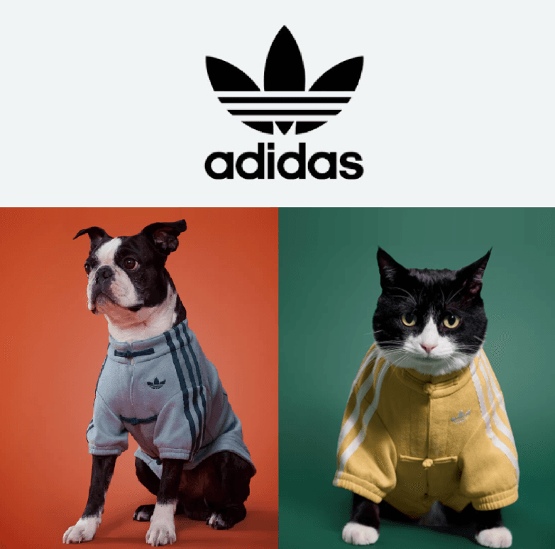 [Adidas] アディダス ぺット 犬服 猫 ペット用Tシャツ 2026 チャイナ コレクション