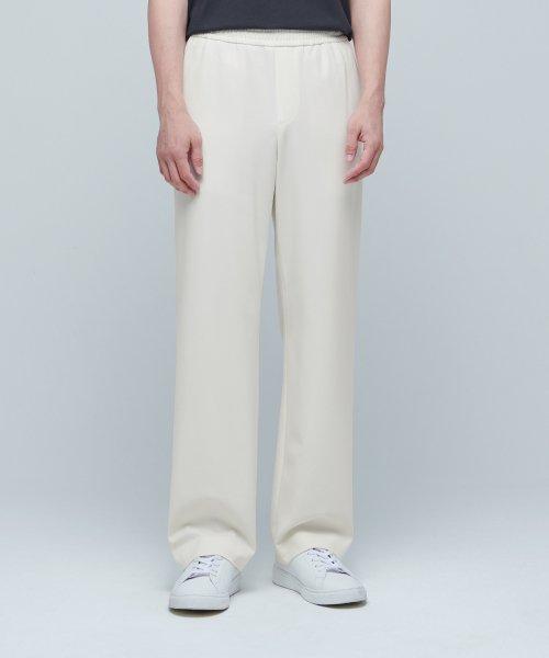 MUSINSA STANDARD (무신사 스탠다드) GENDERLESS WIDE BANDING SLACKS クリーム