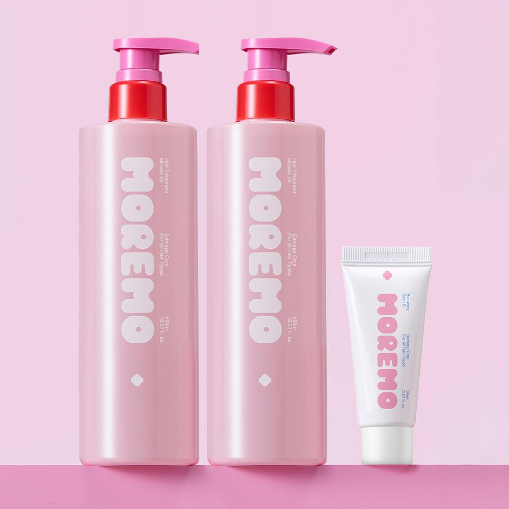 [3種香り] モレモ ミラクル 2X トリートメント ダブルセット 480ml 2個
