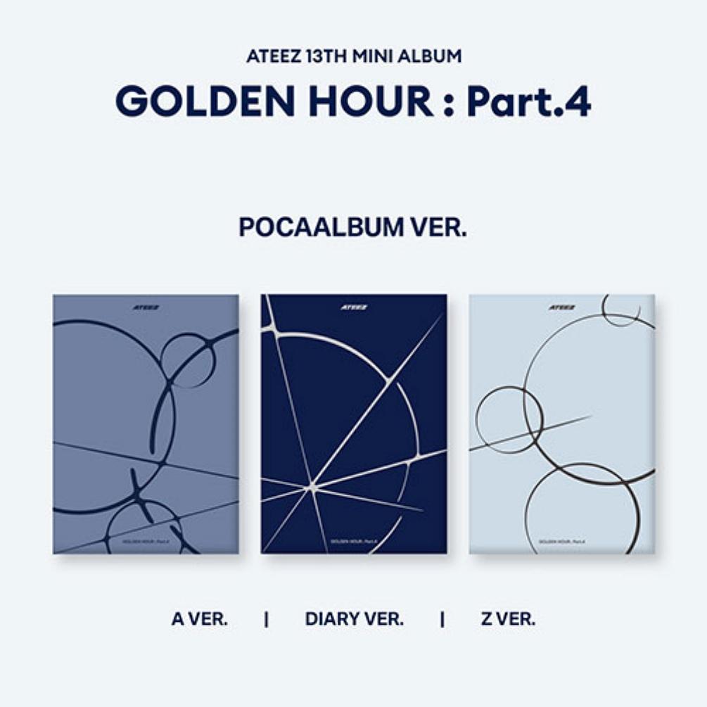 (3種セット) ATEEZ 13集 Mini GOLDEN HOUR Part 4 ポカ