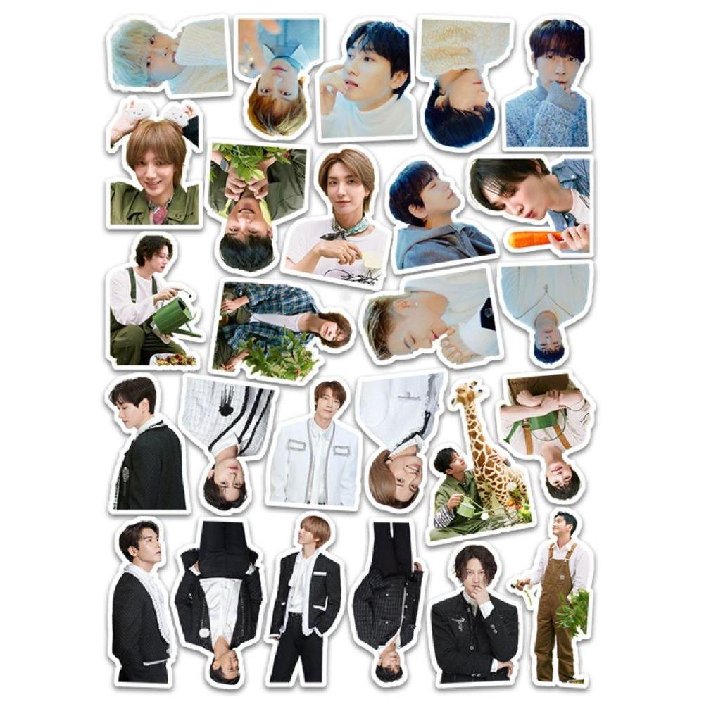 SUPER JUNIOR イェソン、キュヒョン、リョウク、シンドン、シウォン 防水ステッカー グッズ