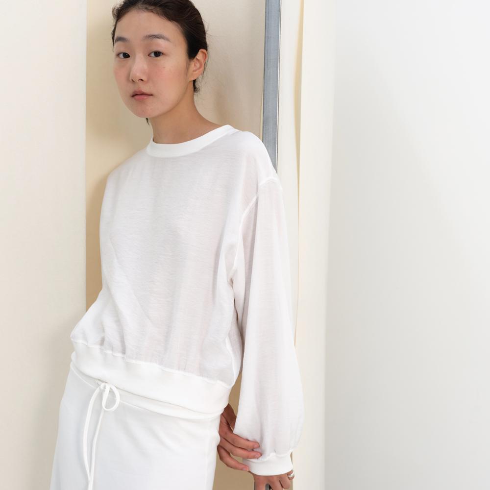 [NOD] [18回目 6/19 予約配送] Sheer Sweatshirt (White)