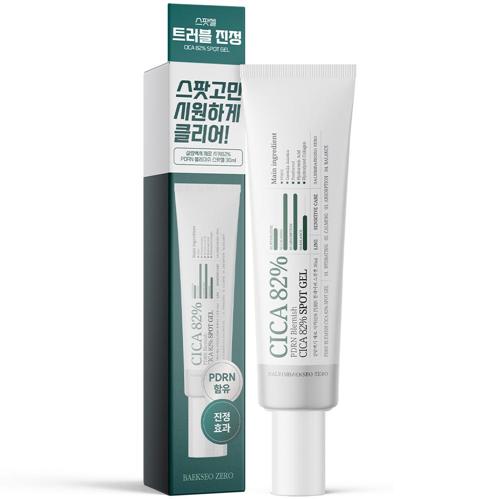 살림백서 ゼロ シカ 82% PDRN ブレミッシュ スポットジェル 30ml トラブル鎮静 パンテノール