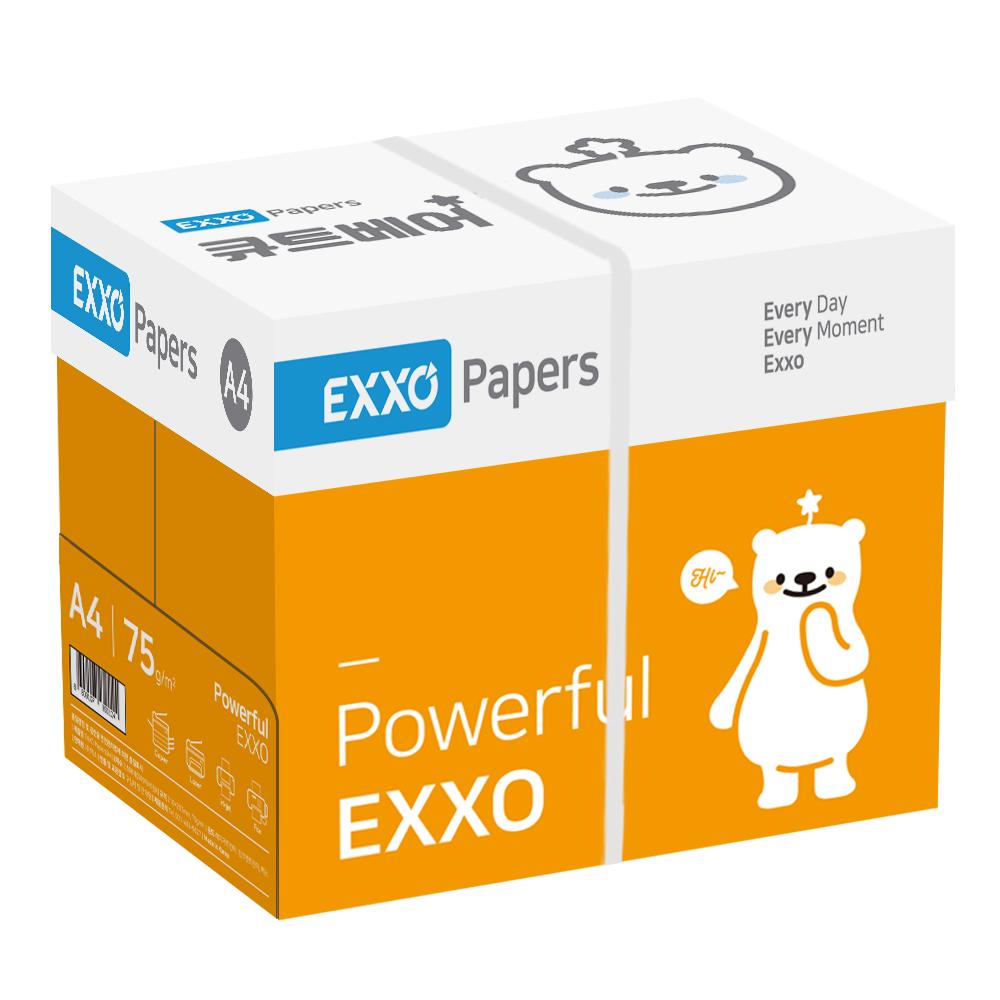 엑소 큐트베어 A4용지 복사용지 75g 2500매 1BOX N배송