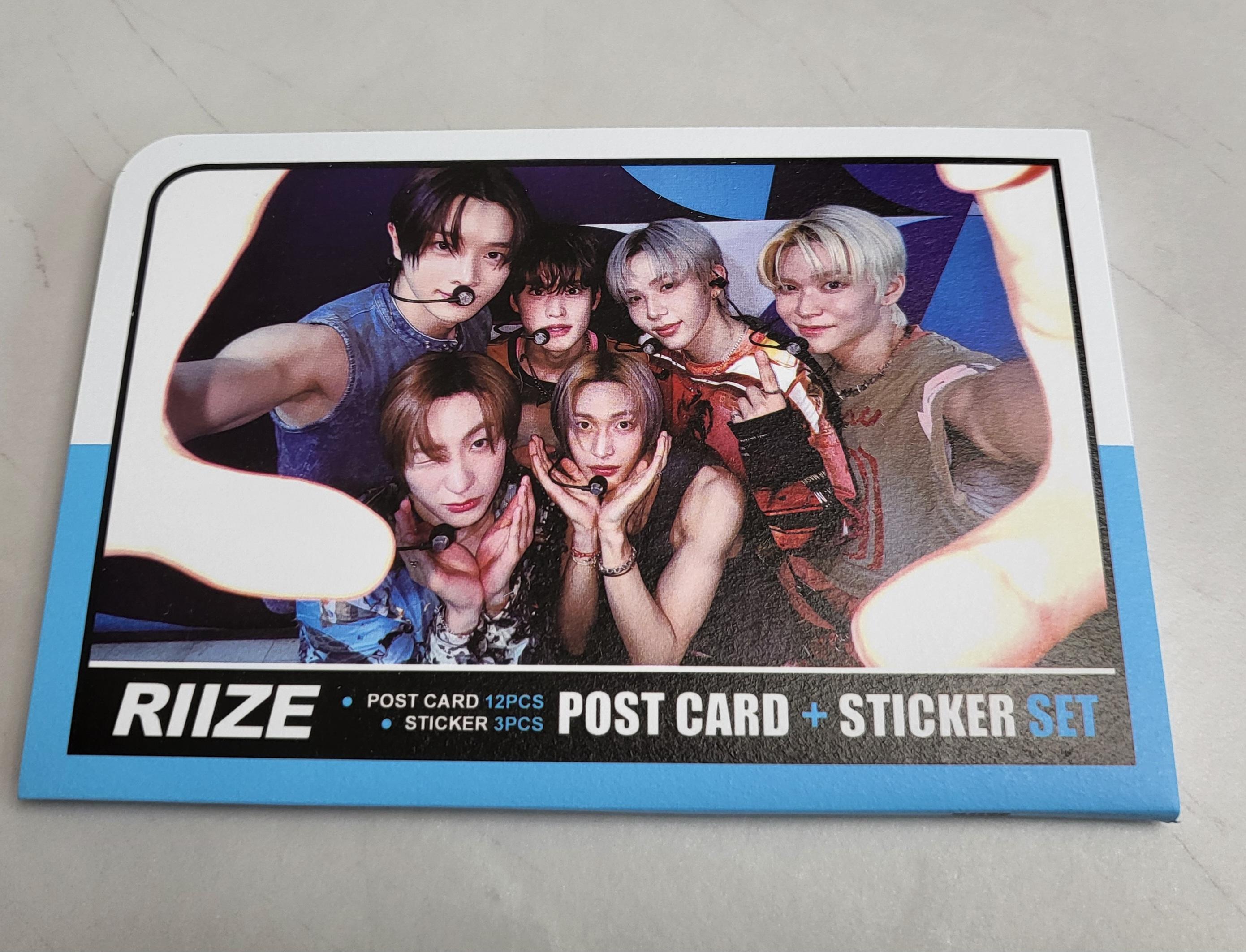 라이즈 (RIIZE) 굿즈 예쁜 사진 엽서 12장+스티커3장 세트 굿즈