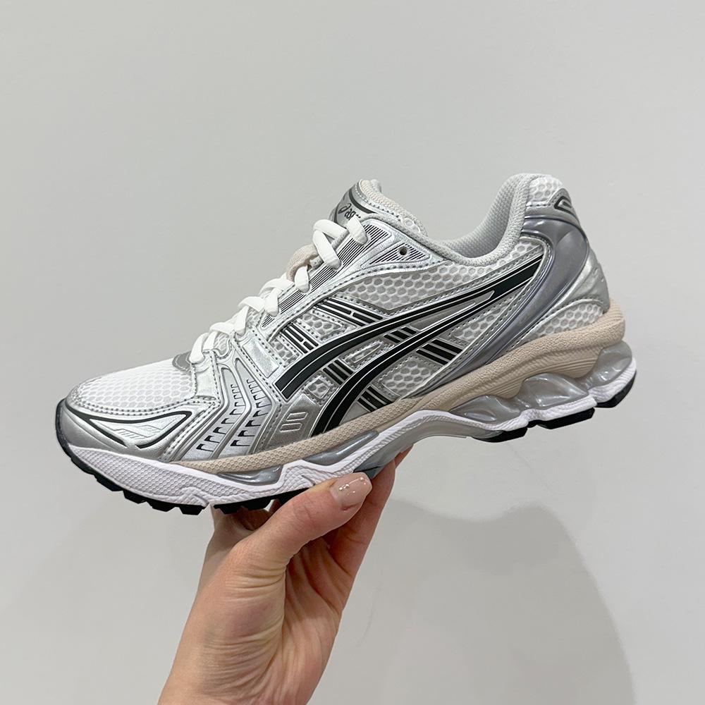 ASICS GEL-KAYANO 14 スニーカー ランニングシューズ Unlimited Black Pure Silver White Cream Grey