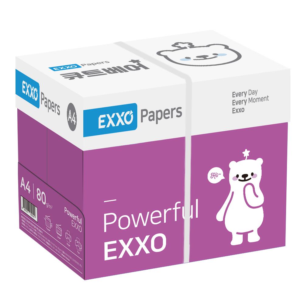 EXXO キュートベア A4用紙 コピー用紙 80g 2500枚 1BOX N配送