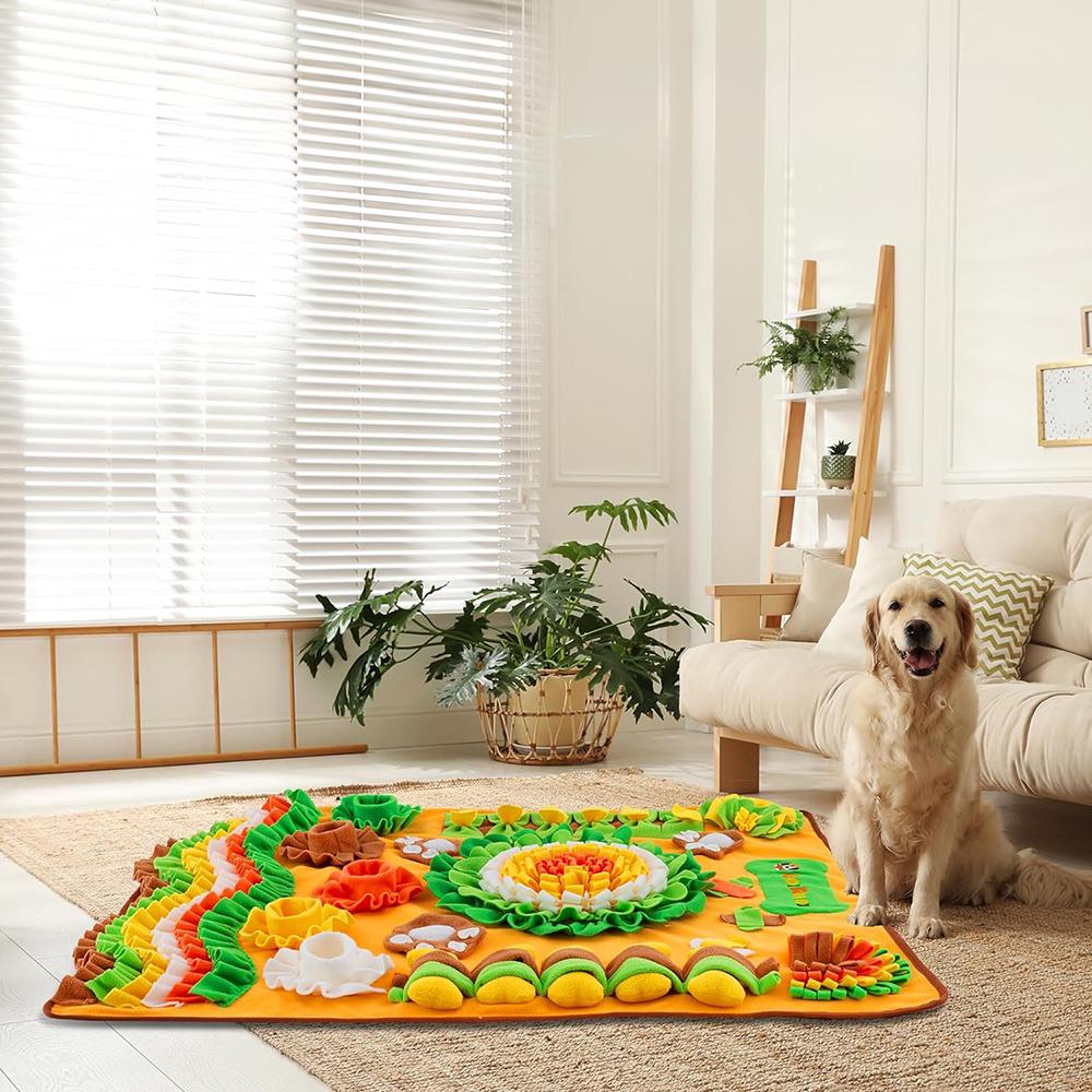 Alltupet ノーズワークマット 犬用おもちゃ ブランケット ビッグサイズ シークレットガーデン
