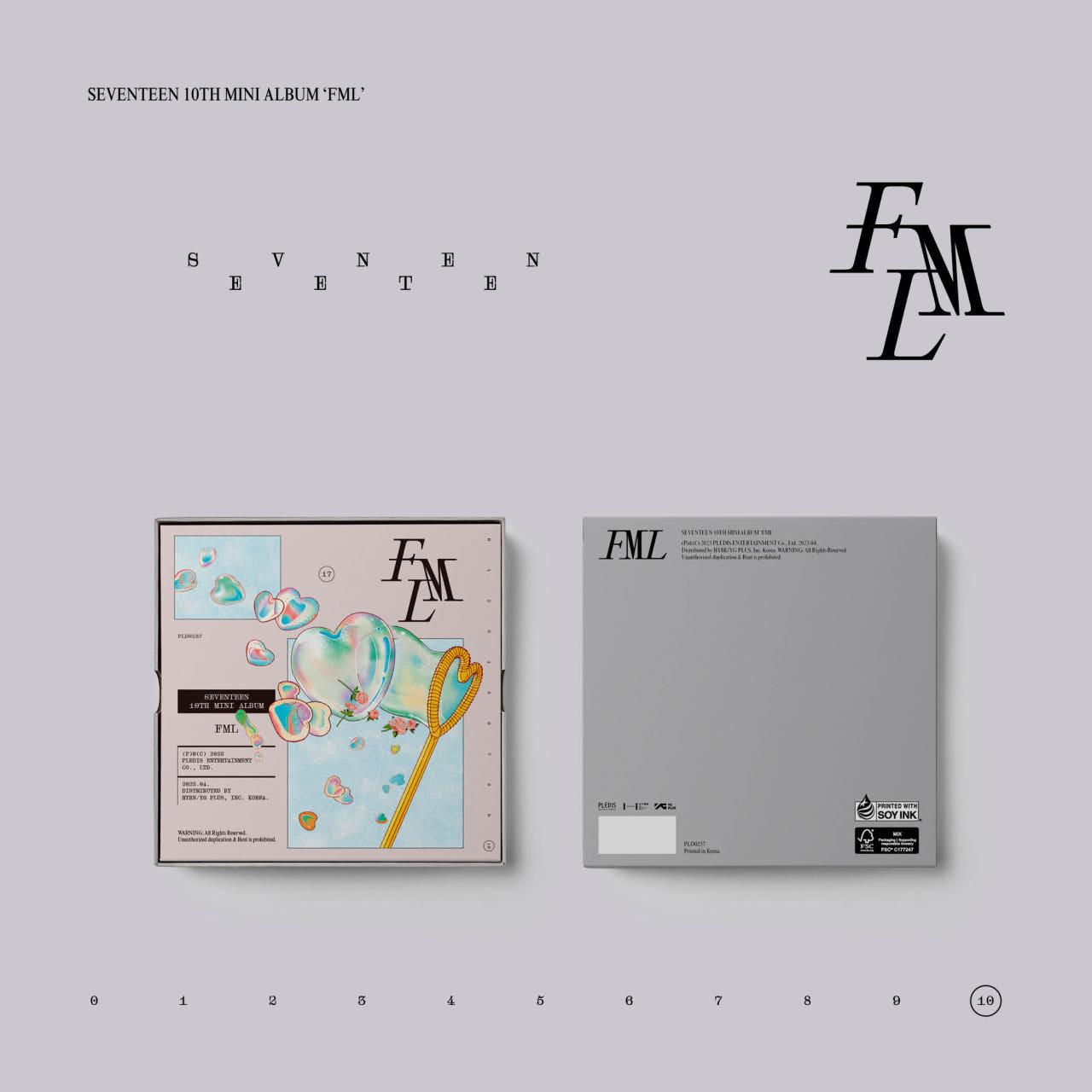 SEVENTEEN FML CARAT Ver アルバム ミニ10集 SEVENTEEN キャロット盤 ランダム