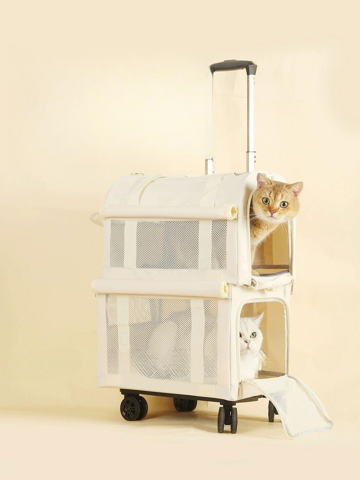 반려동물 이동장 고양이 강아지 펫캐리어 트롤리 백팩 다묘 캐리백 애견가방 풀세트