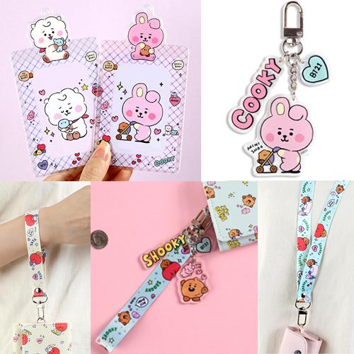BT21 키링 / 포토홀더 / 포카홀더 / 포토카드 / 교통카드케이스 / 스트랩 / 방탄 굿즈 / 캐릭터 / 리틀버디