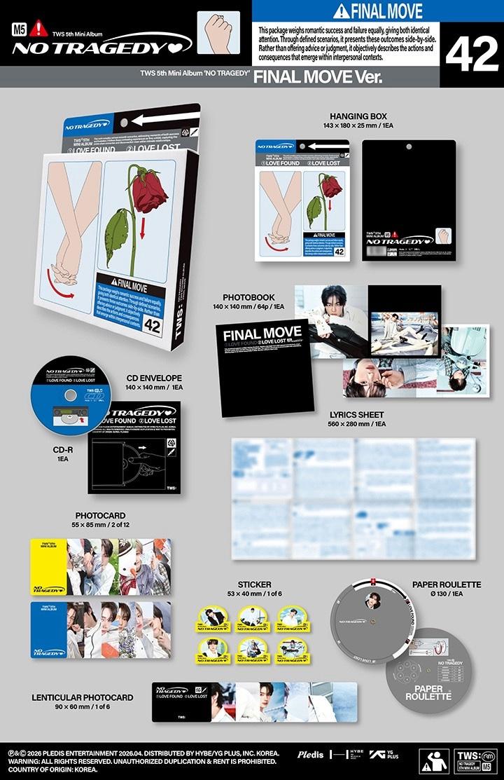 TWS 투어스 Mini 5集 NO TRAGEDY FINAL MOVE VER