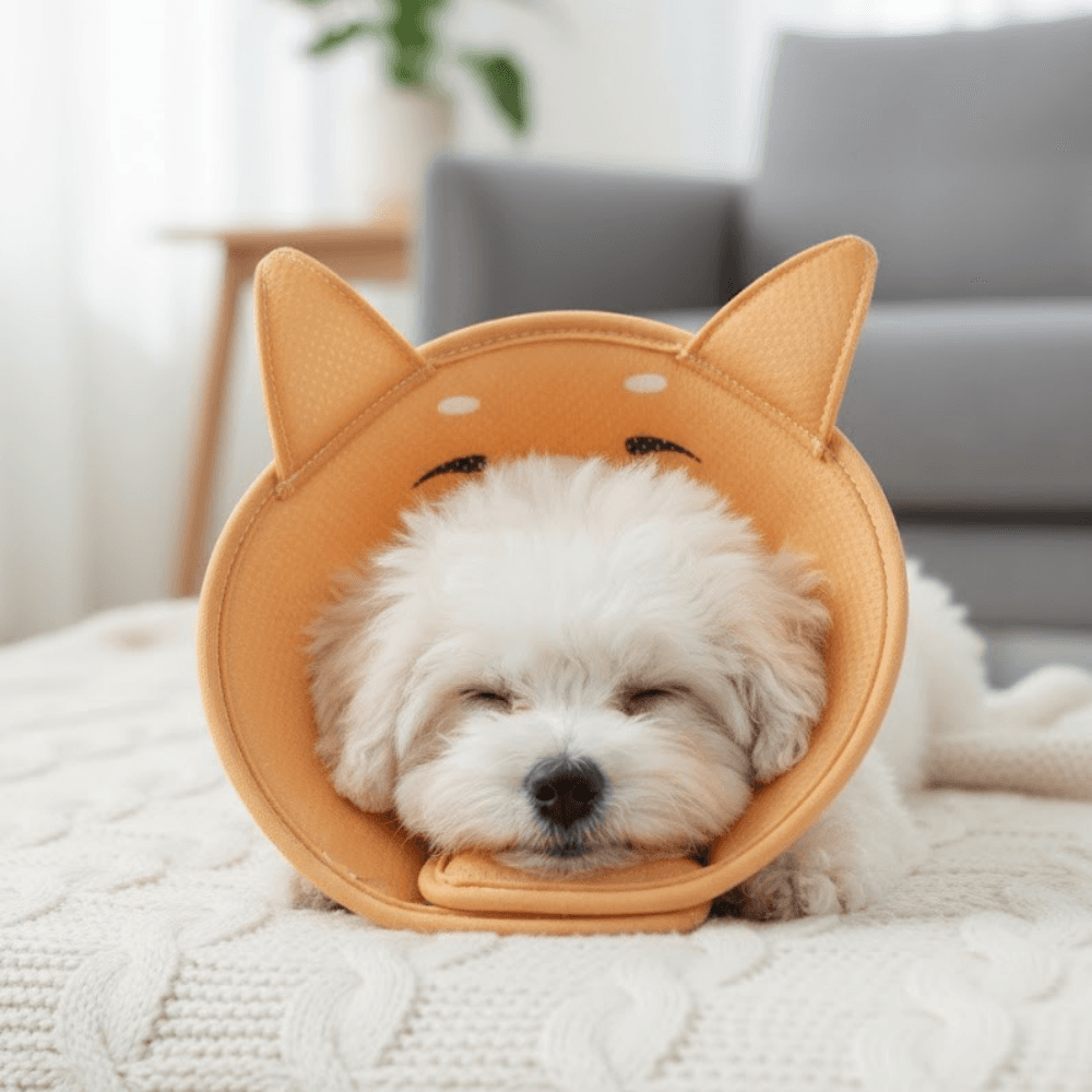 ドリームベース 犬 猫用エリザベスカラー 超軽量 3Dメッシュ 手術 傷保護 術後カラー M
