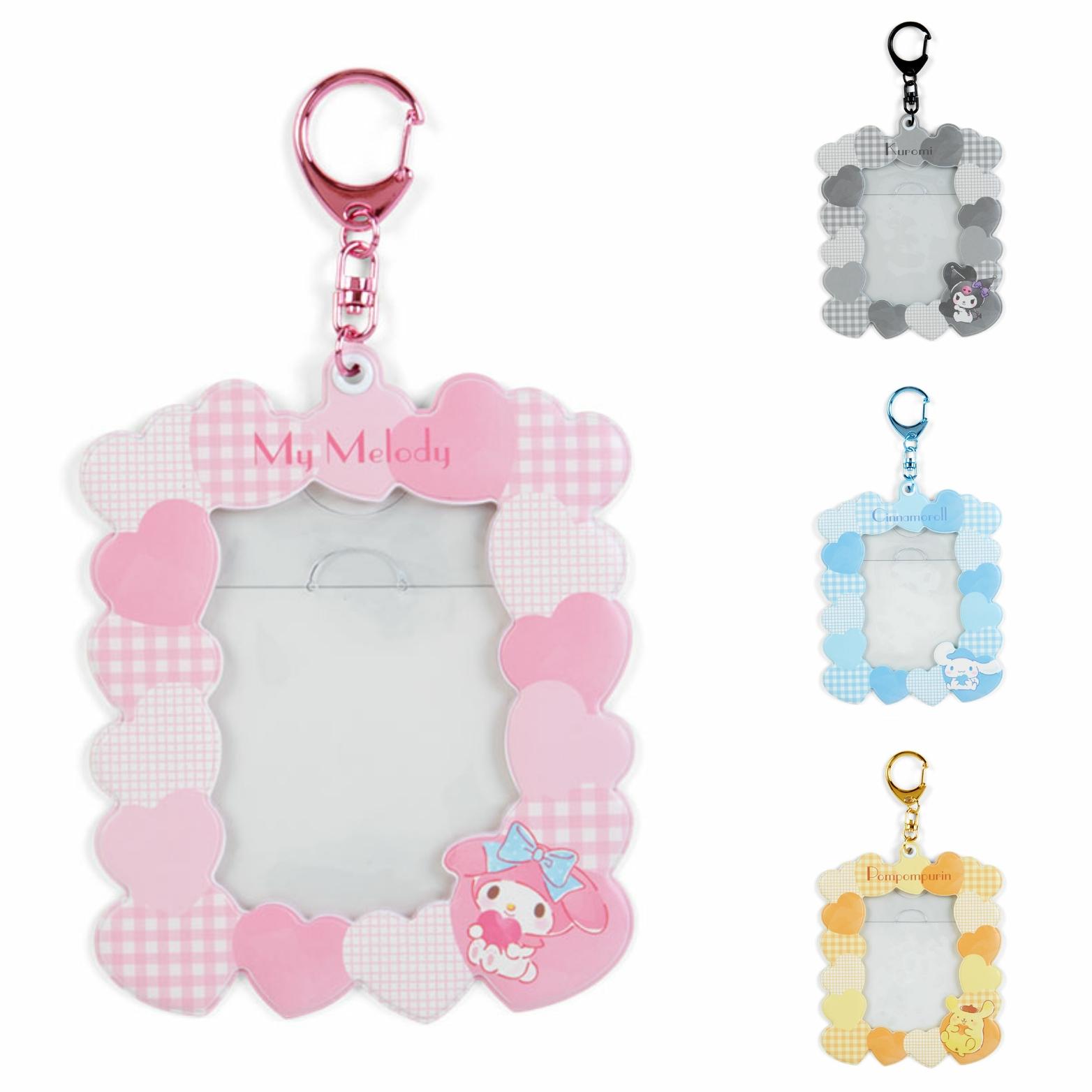 Sanrio フォトカード キーリング ふわふわ ポカホルダー マイメロディ シナモロール クロミ ポムポムプリン