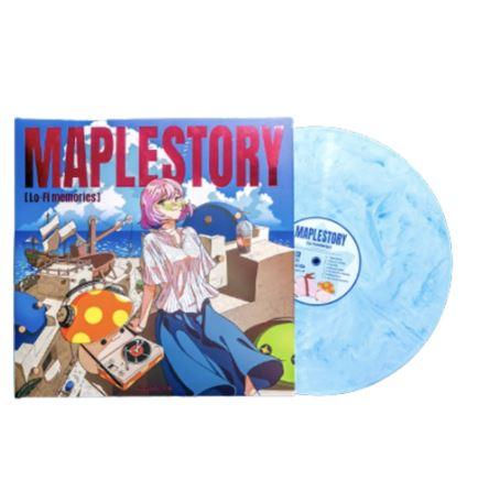메이플 스토리 로파이 메모리즈 LP 투명 스카이 블루