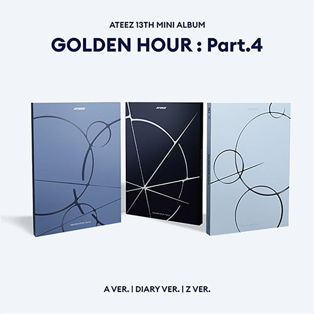ATEEZ Mini 13th Album ADRENALINE GOLDEN HOUR PART 4 通常版 Photobook バージョン選択