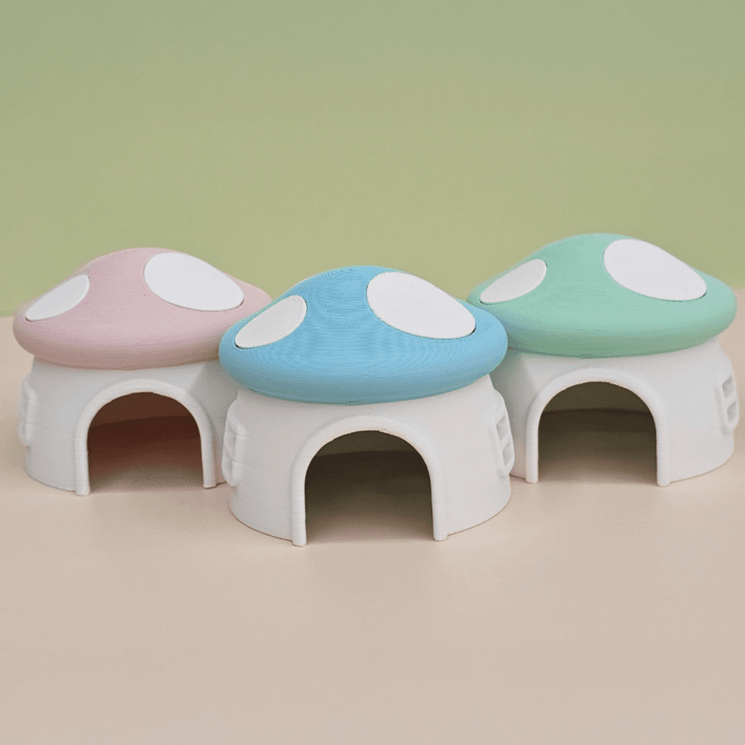 クレステッドゲッコー トカゲ キノコ 隠れ家 爬虫類用品 中サイズ