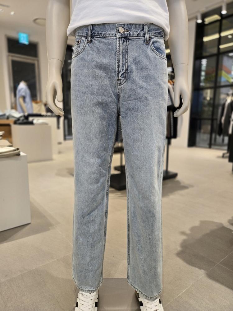 GIORDANO ジーンズ メンズ デニム 夏 ストレートフィット 16547