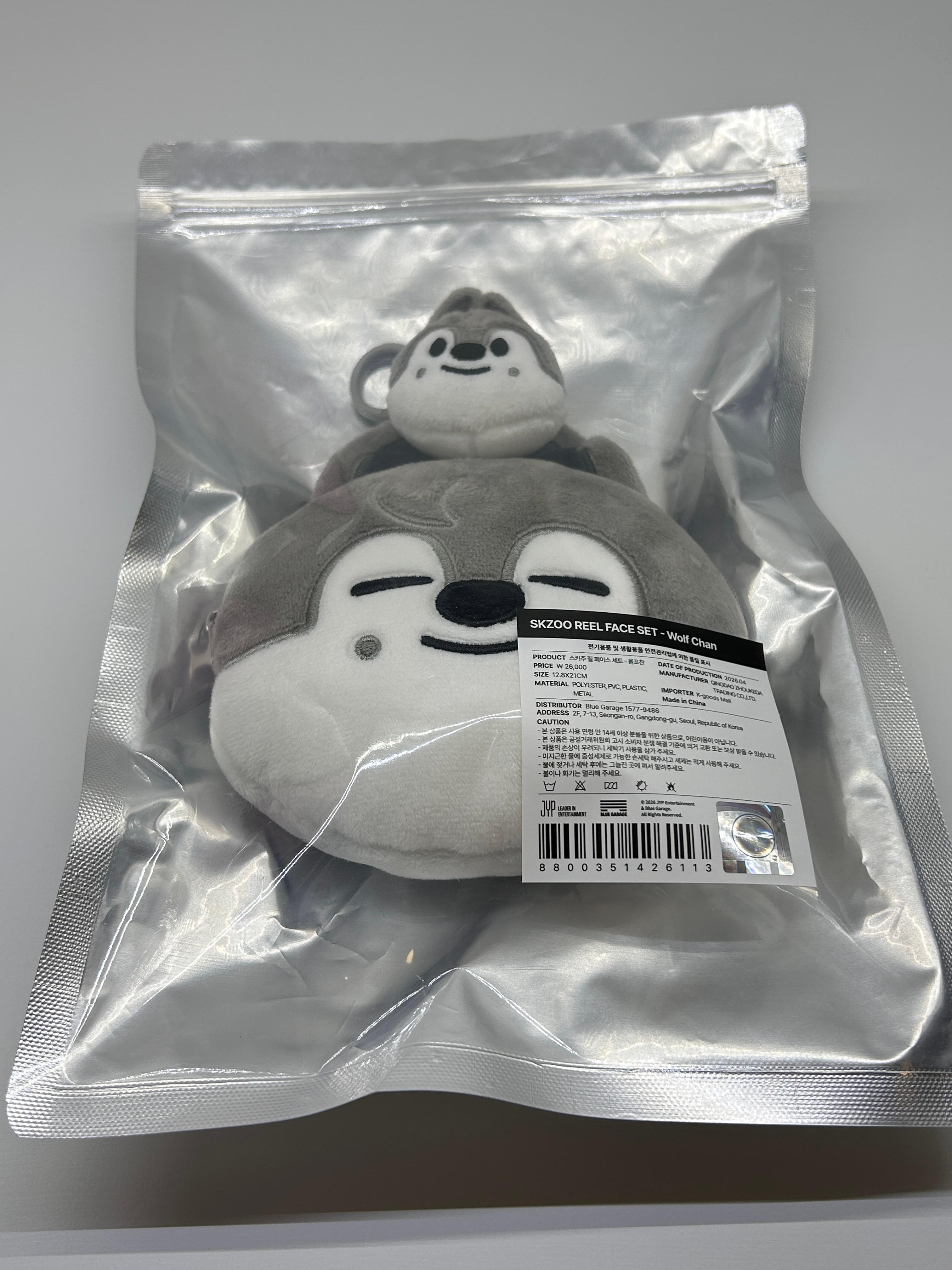 SKZOO REEL FACE SET ポーチ キーリング ウルフチャン Stray Kids ポップアップ グッズ