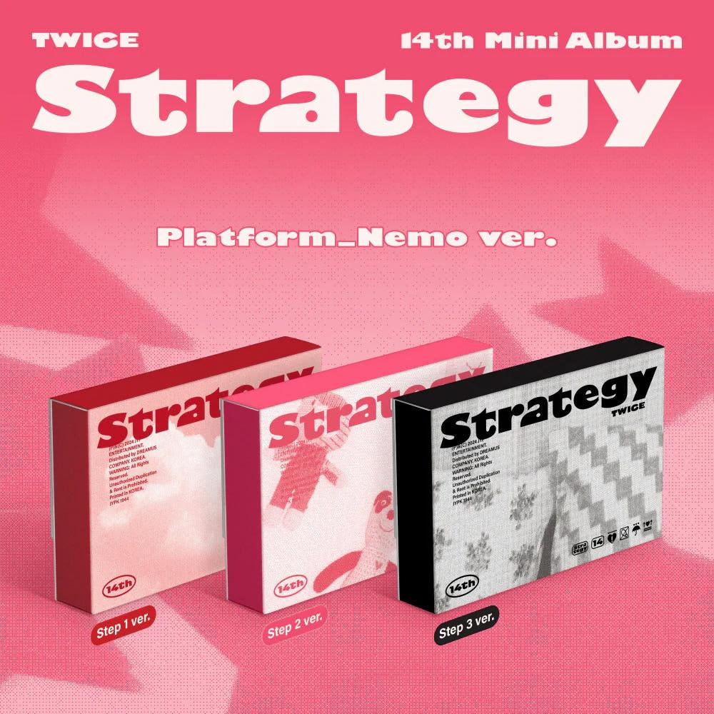 TWICE ミニアルバム vol.14 STRATEGY プラットフォーム ネモアルバム ランダム選択