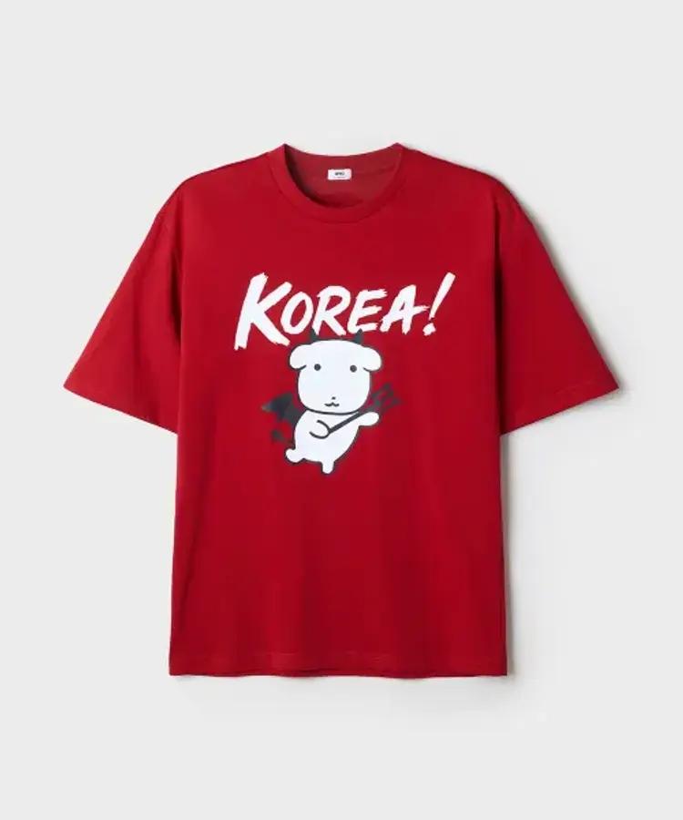 대한민국 korea 스파오 가나디 반소매 티셔츠