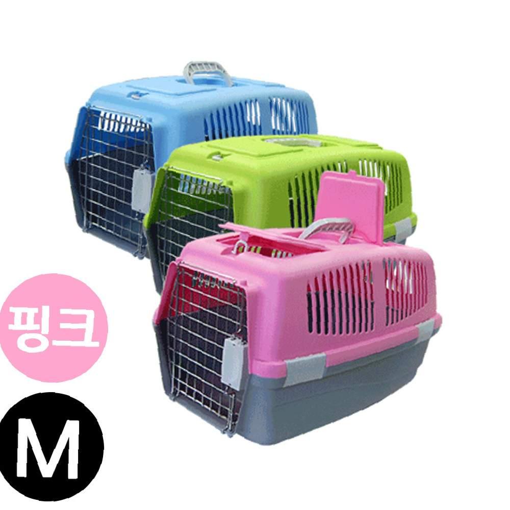 カラー 犬用 移動用バッグ ピンク M 犬 移動用バッグ ペットキャリー