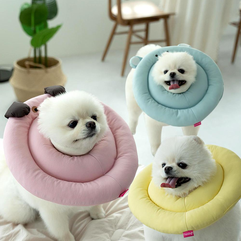 PARIS DOG 犬用 ネックカラー 猫 愛犬 クッション 中性化 ベプカラ S
