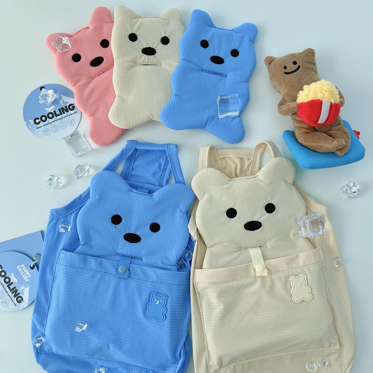 犬用クールTシャツ ビッグベアー アイスクーリングタンクトップ L 犬用夏服 大型犬 クールベスト 반려견(コンパニオンアニマル) 멜로우디(MELLOWD)