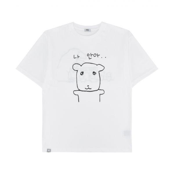 SPAO x GANADI ショートスリーブ Tシャツ ホワイト