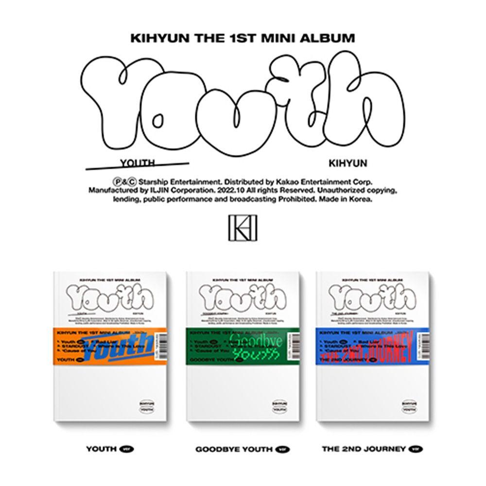 (バージョン選択) キヒョン MONSTA X ミニ 1st Album YOUTH