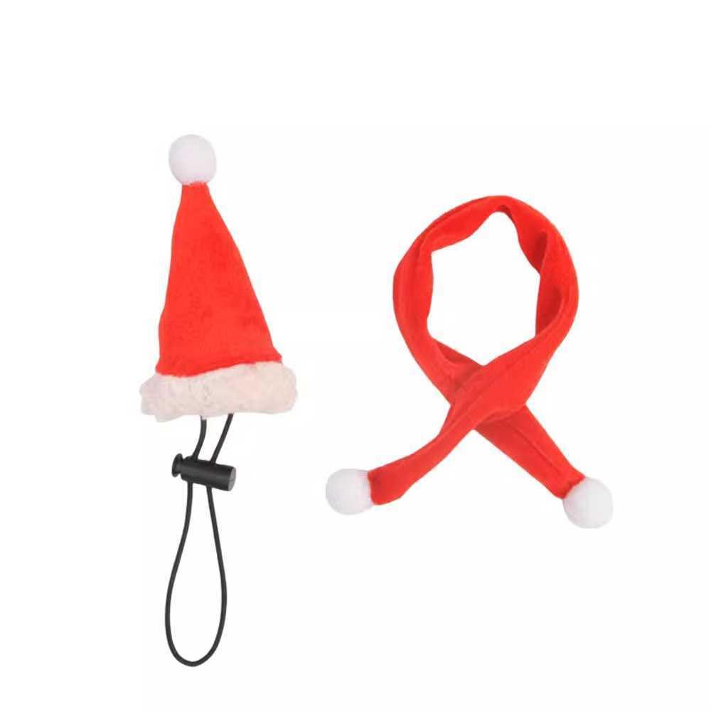 トカゲ飼育 トカゲ服 クリスマス 暖かい帽子 レッドセット (マント+王冠)