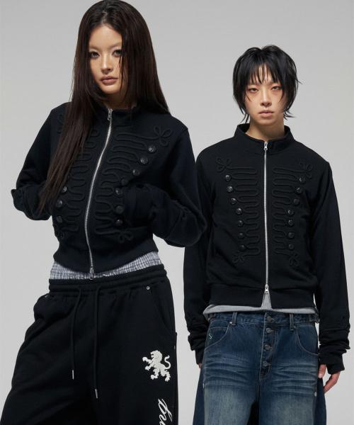 [SCHISM INDUCING] HUSSAR TRACK TOP BLACK SC3JP33BK