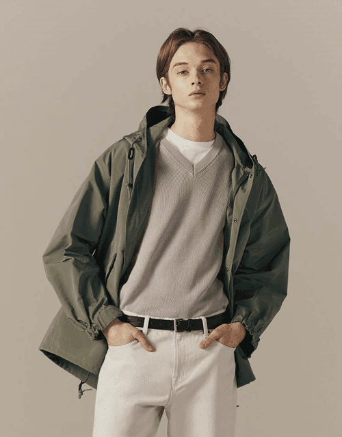 [GIORDANO] オーバーフィット ミリタリー フードジャケット 073522 [2color] 01073522
