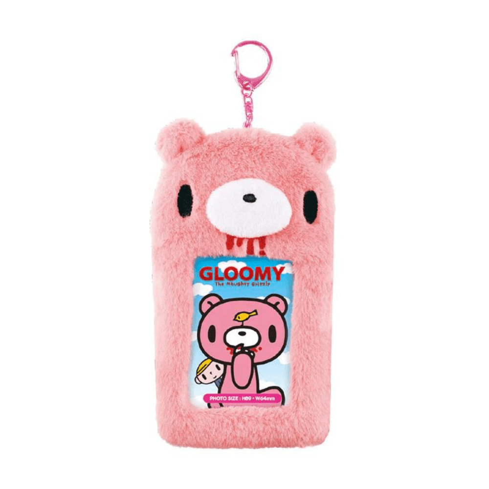 GLOOMY BEAR ぬいぐるみ 人形 カードホルダー ポカ フォト キーホルダー キーリング ピンク