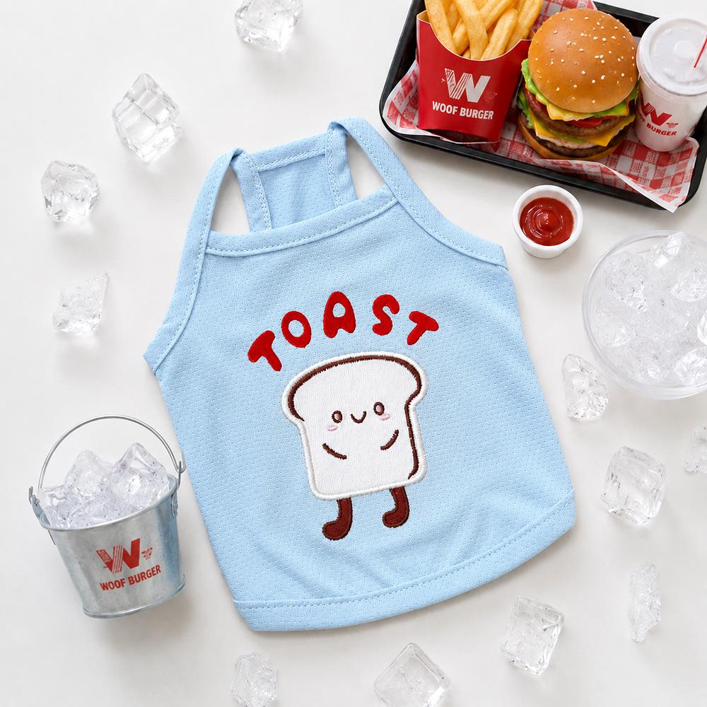 冷却 ファストフード 機能性 UVカット クールタンクトップ 犬用 冷感 愛犬 Tシャツ 夏 クールTシャツ 犬服 S