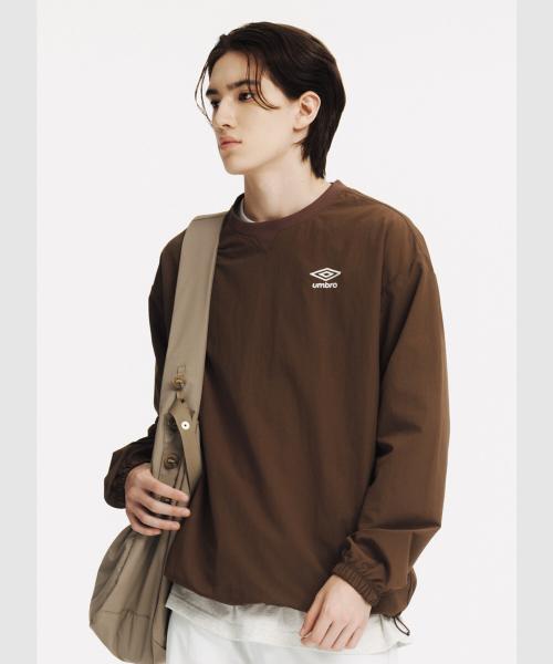 [UMBRO] クラシック 長袖 ピステ ブラウン(UQ321CWT94) UQ321CWT94_BRW0