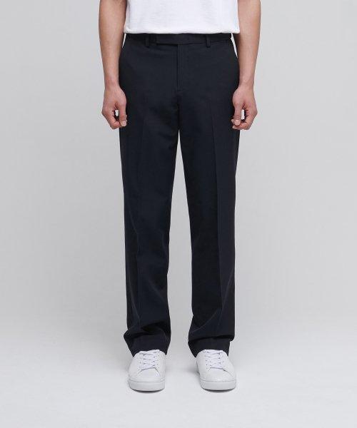 MUSINSA STANDARD musinsastandard MUSINSA スーパー特価 セミワイド ヒドゥンバンディング スラックス ネイビー