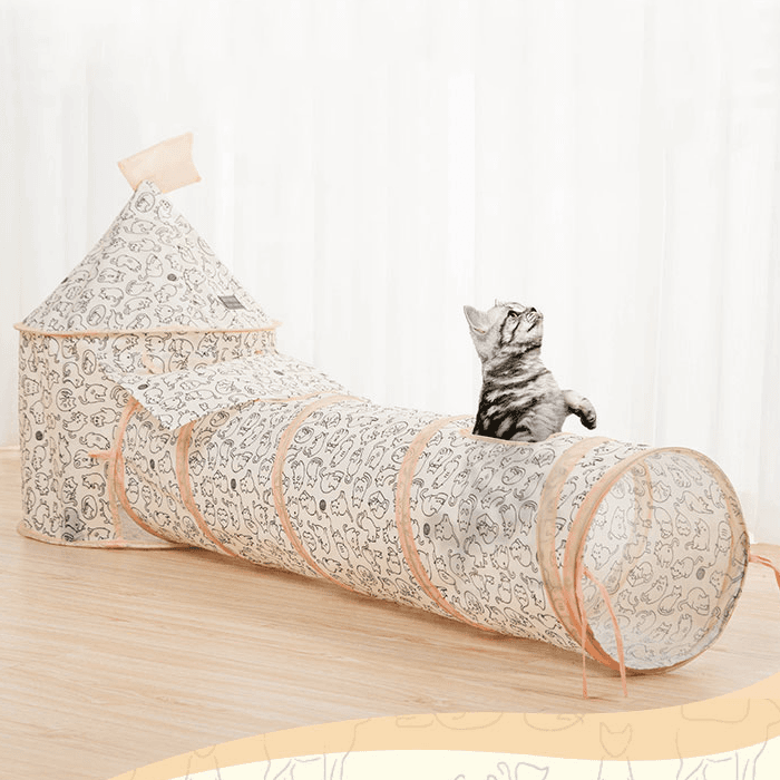 隠れ家 キャットトンネル カサカサ 猫おもちゃ 遊具 ハウス トンネル 隠れ家