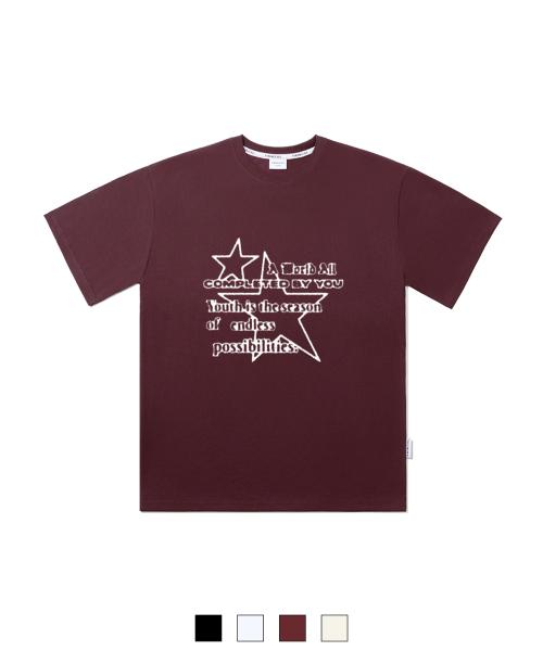 [A WORLD ALL] STAR STREAM オーバーフィット 半袖 (SATAWA-0011) 5017566457