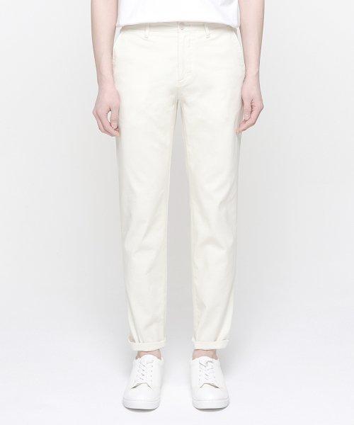 (MUSINSA STANDARD) (ムシンサ スタンダード) TAPERED CHINO PANTS クリーム