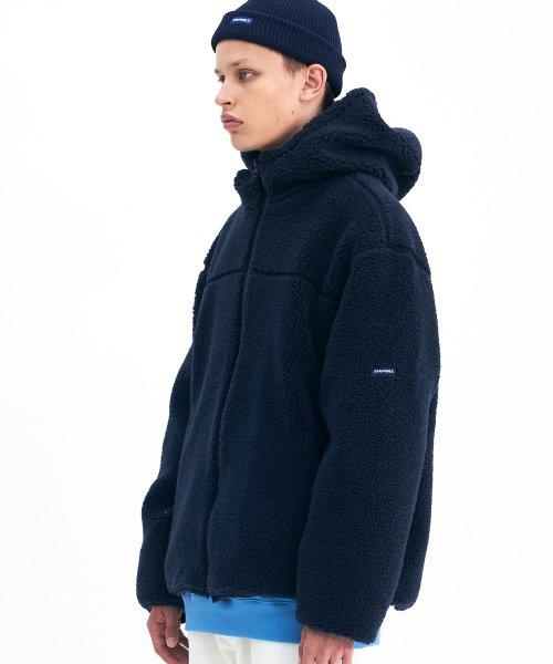 [스텝온리] STEADY FLEECE JACKET (NAVY) SOTZIHZ01UN9