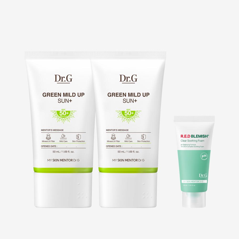 [슈퍼적립] [1+1] 닥터지 닥터지 그린 마일드 업 선 플러스 (SPF50+ PA++++)