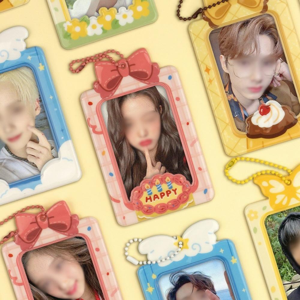 케이크 포카홀더 포토카드홀더 푸딩 러버스 몽글몽글 탑로더 키링