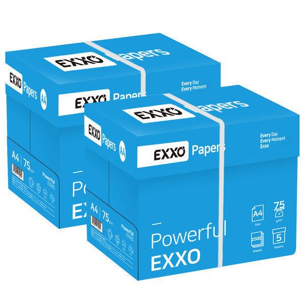 EXO(EXXO) A4 コピー用紙(A4用紙) 75g 2BOX(5000枚)