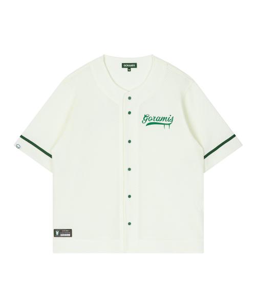 [GORAMIS] Slogan Baseball Jersey [LIME] GTO0010