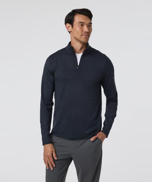 [VIVORY] [メンズ] Ponto 1/2 Zip Mock Neck_Dark Navy VR16120012 2512696128